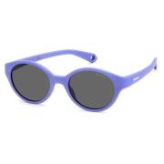 Polaroid Glitter Violet/Grey Sunglasses Purple, Unisex