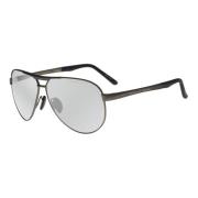Porsche Design Ruthenium/Light Grey Sunglasses Gray, Unisex