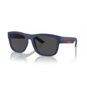 Prada Linea Rossa Sunglasses Blue/Dark Grey Blue, Herr