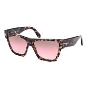 Tom Ford Tortoise Brown Pink Shaded Sunglasses Brown, Dam