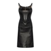 Versace Läderklänning Black, Dam
