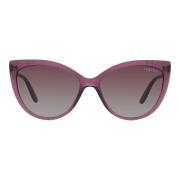 Vogue Transparent Violet/Grey Violet Solglasögon Multicolor, Dam