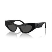 Dolce & Gabbana Black/Dark Grey Sunglasses Black, Dam