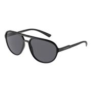 Dolce & Gabbana Matte Black/Grey Sunglasses Black, Herr