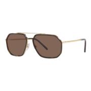 Dolce & Gabbana Guld Havana Solglasögon Brown, Herr