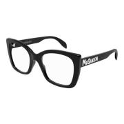Alexander McQueen Black Eyewear Frames Black, Unisex