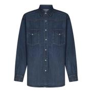 Maison Margiela Shirts Blue, Herr