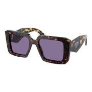 Prada Tortoise/Violet Sunglasses Brown, Dam