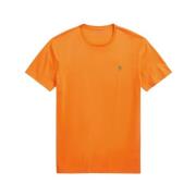 Ralph Lauren Custom Slim Fit Orange Polo Tröja Orange, Herr