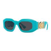 Versace Rock Icons Sunglasses - Azure/Dark Grey Blue, Unisex