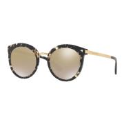 Dolce & Gabbana Cube Black Gold Sunglasses Brown, Dam