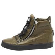Giuseppe Zanotti Pre-owned Pre-owned Laeder sneakers Green, Dam