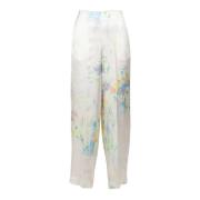 Jucca Wide Trousers White, Dam