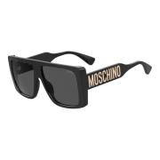 Moschino Black/Dark Grey Sunglasses Black, Dam