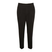 Saint Tropez Slim-fit Trousers Black, Dam