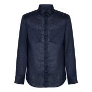 Low Brand Casual Shirts Blue, Herr