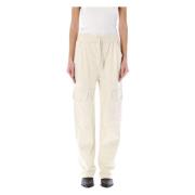 Isabel Marant Étoile Tapered Trousers Beige, Dam