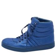 Gucci Vintage Pre-owned Nylon sneakers Blue, Dam
