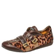 Dolce & Gabbana Pre-owned Pre-owned Laeder sneakers Brown, Dam