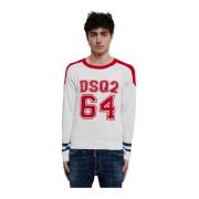 Dsquared2 Round-neck Knitwear White, Herr