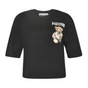 Moschino Designer T-shirts och Polos Black, Dam