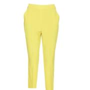 Pinko Cropped Trousers Yellow, Dam
