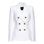 Pinko Elegant Suit Jacket and Blazer White, Dam