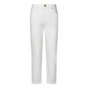 Balmain Straight Jeans White, Dam