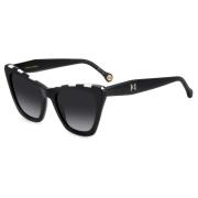 Carolina Herrera Black White/Grey Shaded Sunglasses Multicolor, Dam