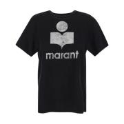 Isabel Marant Étoile Bomull Zewel T-shirt Black, Dam