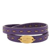 Fendi Vintage Pre-owned Laeder armband Purple, Dam