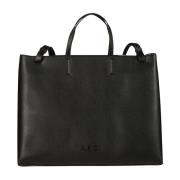 A.p.c. Marknad Shopper Tote Väska Black, Dam