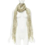 Armani Pre-owned Pre-owned Silke sjalar Beige, Dam