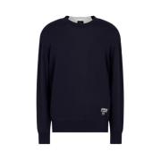 Armani Exchange Klassisk Crew Neck Sweater Blue, Herr