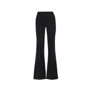 Balmain Wide Trousers Black, Dam