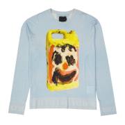Givenchy Round-neck Knitwear Blue, Herr