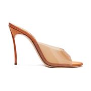 Casadei Topaz Satin Blade Tåkappa Brown, Dam