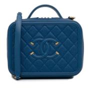 Chanel Vintage Pre-owned Laeder handvskor Blue, Dam
