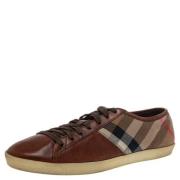 Burberry Vintage Pre-owned Canvas sneakers Brown, Dam