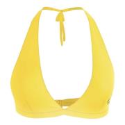 Calvin Klein Gul Halterneck Triangel Badkläder Yellow, Dam