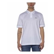 Hugo Boss Klisk Vit Bomullspolo White, Herr