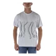 Octopus T-Shirts White, Herr