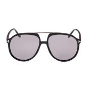 Tom Ford Klassiska Pilotstil Solglasögon i Havana Black, Unisex