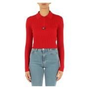Tommy Jeans Knitwear Red, Dam
