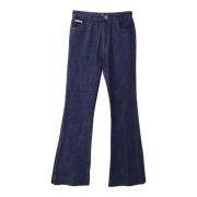 Prada Vintage Pre-owned Bomull jeans Blue, Dam