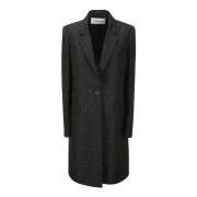 Lanvin Single-Breasted Coats Black, Dam