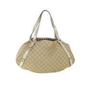 Gucci Vintage Pre-owned Canvas gucci-vskor Beige, Dam