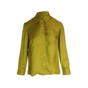 Prada Vintage Pre-owned Silke toppar Yellow, Dam