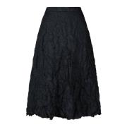 Liviana Conti Midi Skirts Black, Dam