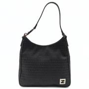 Fendi Vintage Pre-owned Canvas handvskor Black, Dam